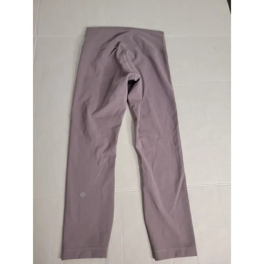 Lululemon Leggings Sz 8 Wunder Train High-Rise Crop Lavender 23